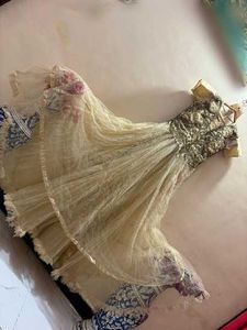 heavy Gold Partywear Ball Gown for tall divas