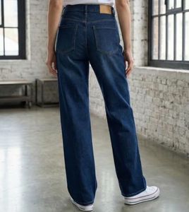 Wide Leg Jeans - Dark Wash