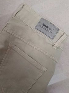 Comfortable Beige slim fit jeans