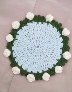 Handmade Crochet Floral mini Coasters