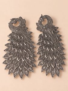 Boho Peacock Dangle Earrings