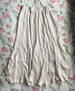 Flowy White Maxi Skirt