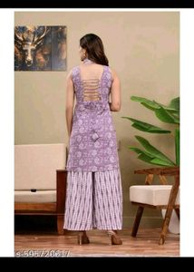 Beautiful Lavender Kurta Set with Palazzo