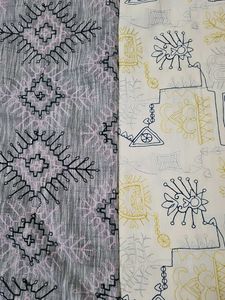 Boho Embroidered Dupatta set of 2