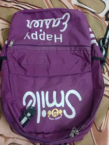 Purple 'Happy Easier' Backpack