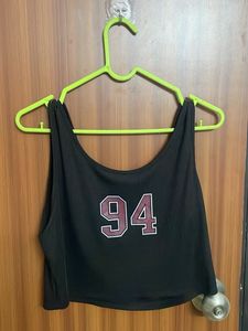Black '94' Graphic Tank Top