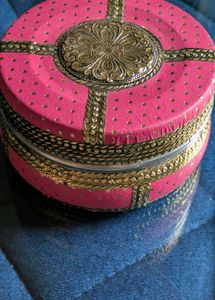 Pink & Gold Decorative Trinket Box