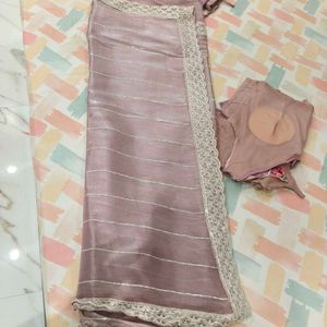 Silk Saree with Blouse and peticoat