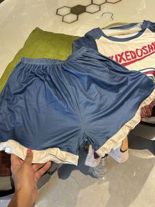 Tshirt With Shorts Coord Set.