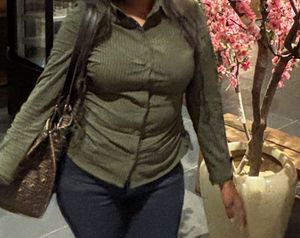 Stylish Ruched Olive Green Shirt