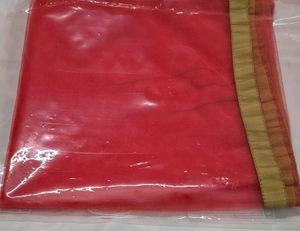 Pink Dupatta Stoal with Golden Border