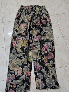 New Black Floral Print Coord Dress