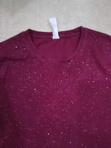 Sparkly Maroon T-Shirt
