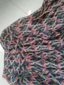 Vibrant Print Ethnic Skirt
