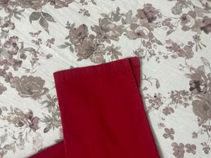 Women's Red Ethnic stretchable plazo pant