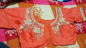 Pearl Work Saree