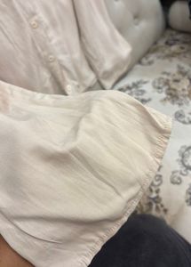 Elegant Beige Button-Down Top