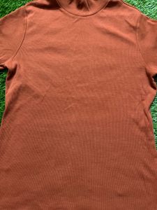 SALE! Price Dropped Rust Colour High Neck Top