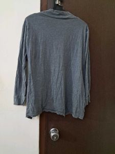Grey Full Sleeve Shrug