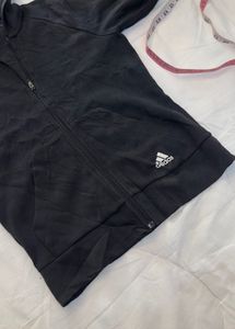 Adidas Black Full Zip Hoodie
