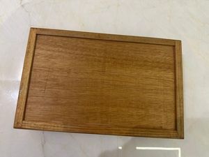 Woodenstorage box with glass lid