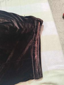 Brown Velvet Skirt