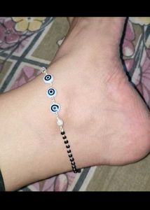 Pure silver Evil Eye Payal/ Anklet