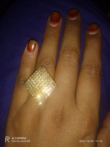 Golden Long Chain And Ring