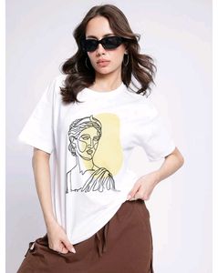 Glitzchez Graphic Oversized T-shirt