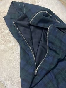 zara Plaid Strapless Mini Dress