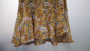 Vintage Paisley Print Maxi Dress