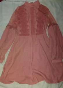 Pink Lace Dress