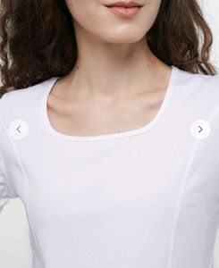 Classic White Square Neck T-Shirt