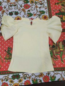 Brand new Yellow Graphic Top