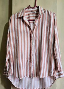 Striped Button-Up Shirt