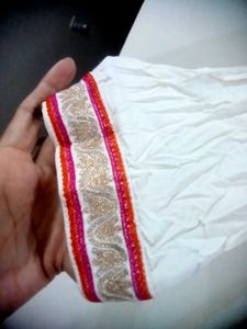 Elegant White Embroidered Kurta