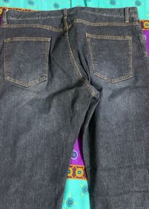 Classic Dark Wash Denim Jeans
