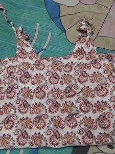 Boho Paisley Print Sleeveless Top