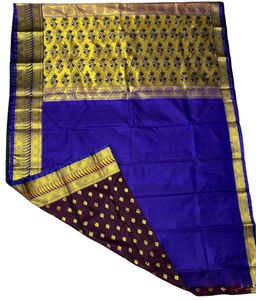 Banarasi Satin Allover Booti Saree For Women
