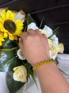 Beaded Flower Bracelet