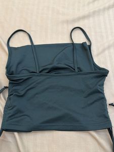 Dark Green Ruched Cami Top