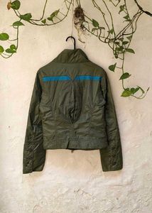 Diesel Y2K Olive green asymmetrical jacket