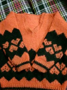 Unique Patterned Knit Sweater