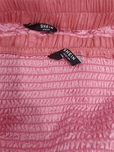 Pink Ruffled Top &amp; Skirt Set