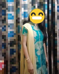 Elegant Teal &amp; Gold Kurta Set