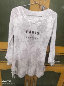 Chic Paris Bonjour Floral mini dress /long top
