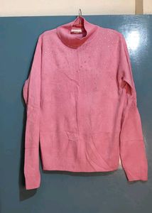 Pink Colour Woolen Top