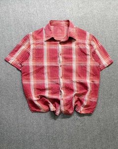 Levi's Red Plaid Short Sleeve Boxy Shirt