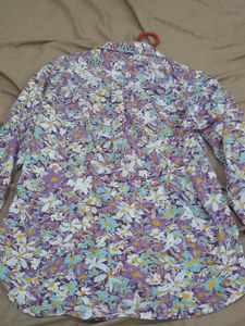 Floral Print Button-Down Shirt
