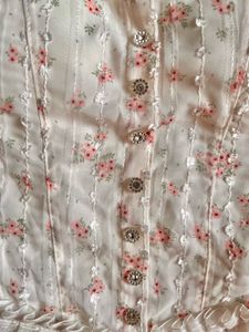 Floral Corset Top with Ruffles